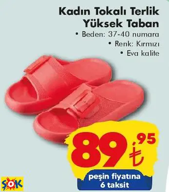 KADIN TOKALI TERLİK YÜKSEK TABAN KADIN TOKALI TERLİK YÜKSEK TABAN
